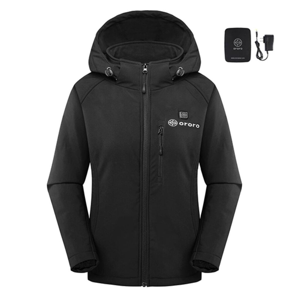 ORORO Classic Heated Jacket Black/Red Zipper SIZE XL (2 IN STOCK) BRAND NEW - Picture 3 of 7